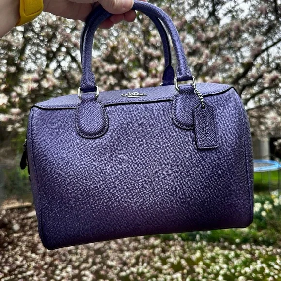 Coach Metallic Purple Bag - Picture 1 of 10